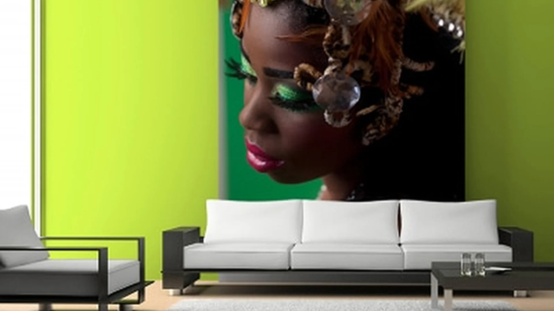 Grossformatiger Innendruck als Wanddekoration mit hoher Farbqualität und Detailgenauigkeit.